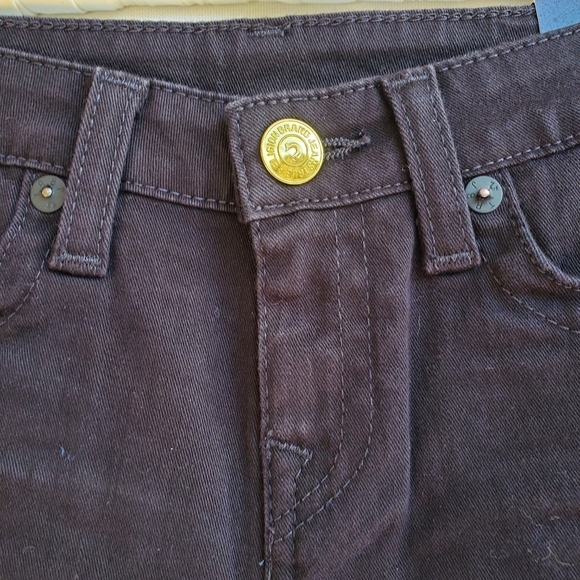 NWT True Religion Boys' Geno Frayed Denim Jean Short Sz 14 - Picture 4 of 13